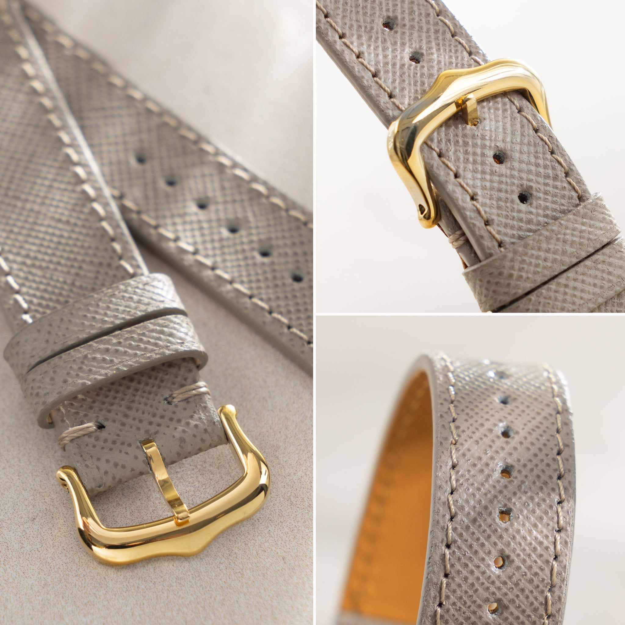 Strap for Cartier 17.5mm - The Taupe Saffiano