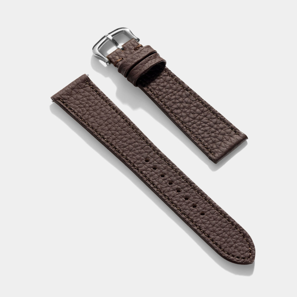 Strap for Cartier Tank Must (2021 - today) - The Grana Dark Brown