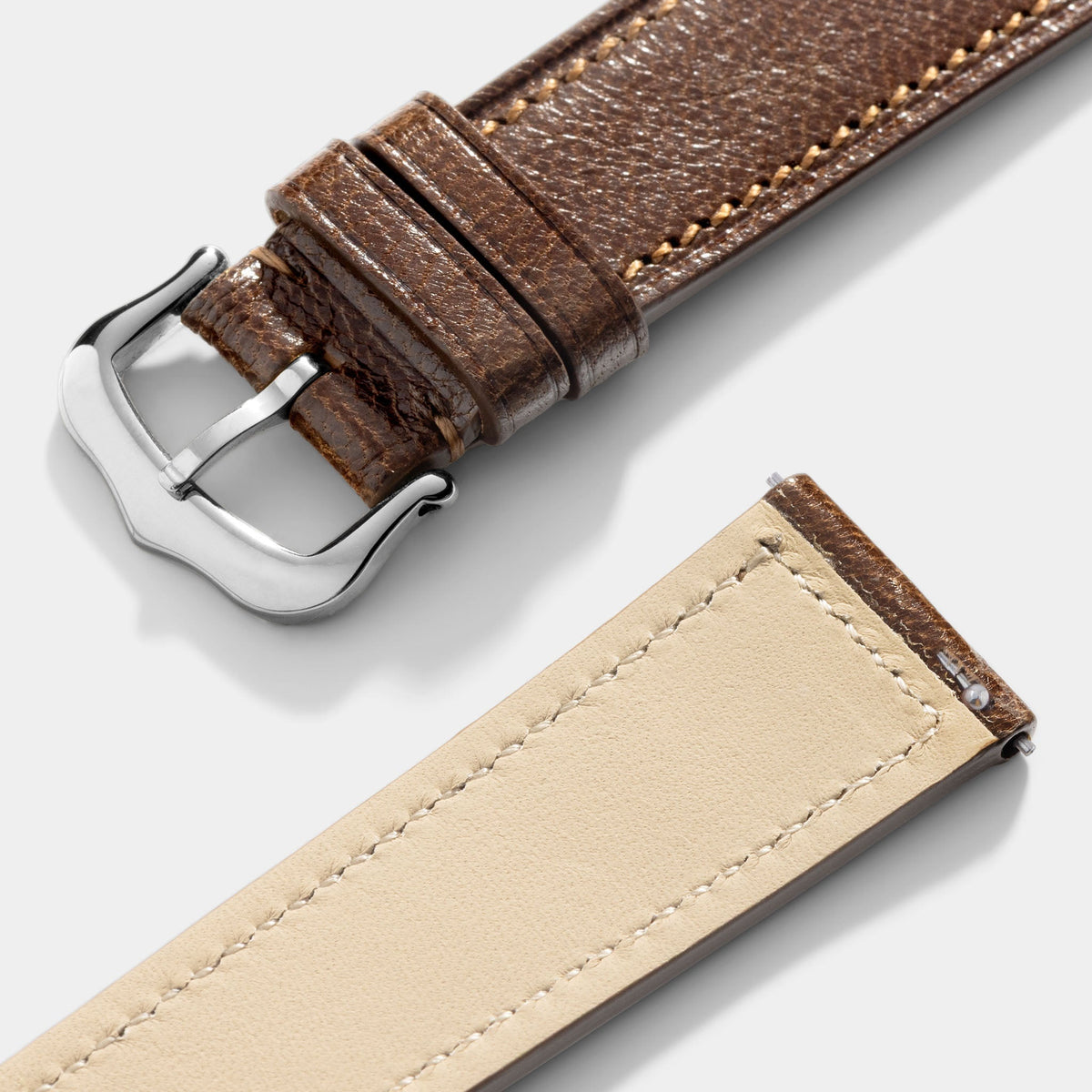 Strap for Cartier Tank Must (2021 - Today) - Burnished Tobacco Brown Calfskin