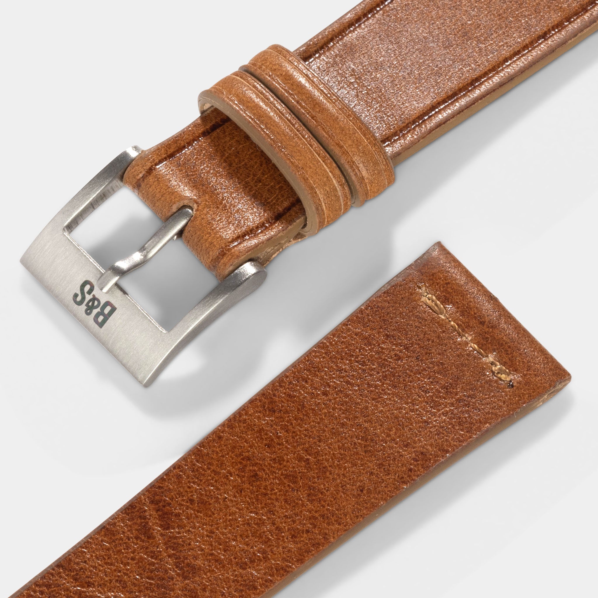 Siena Brown Extra Thin Leather Watch Strap