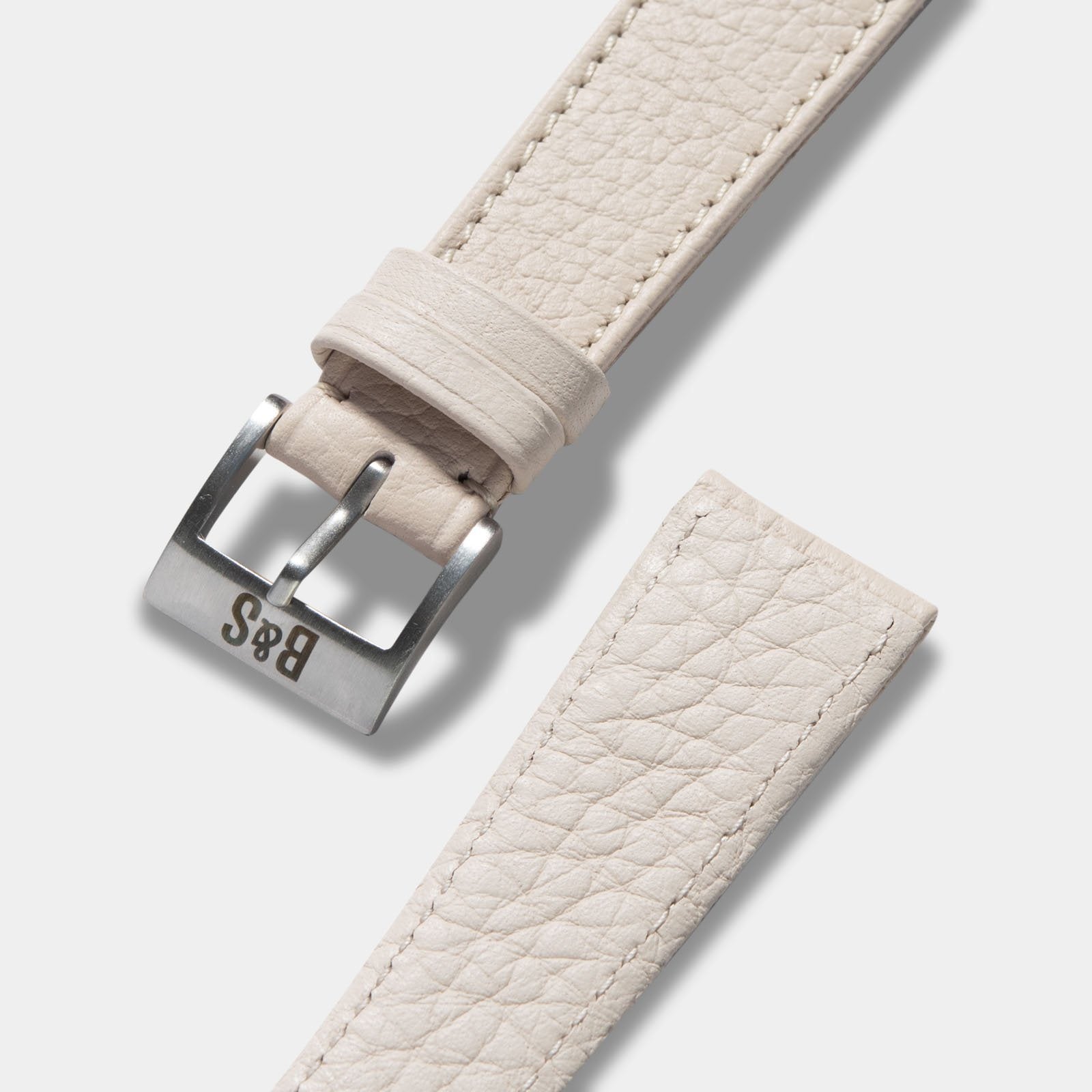 Taurillon Creme Speedy Leren Horlogeband