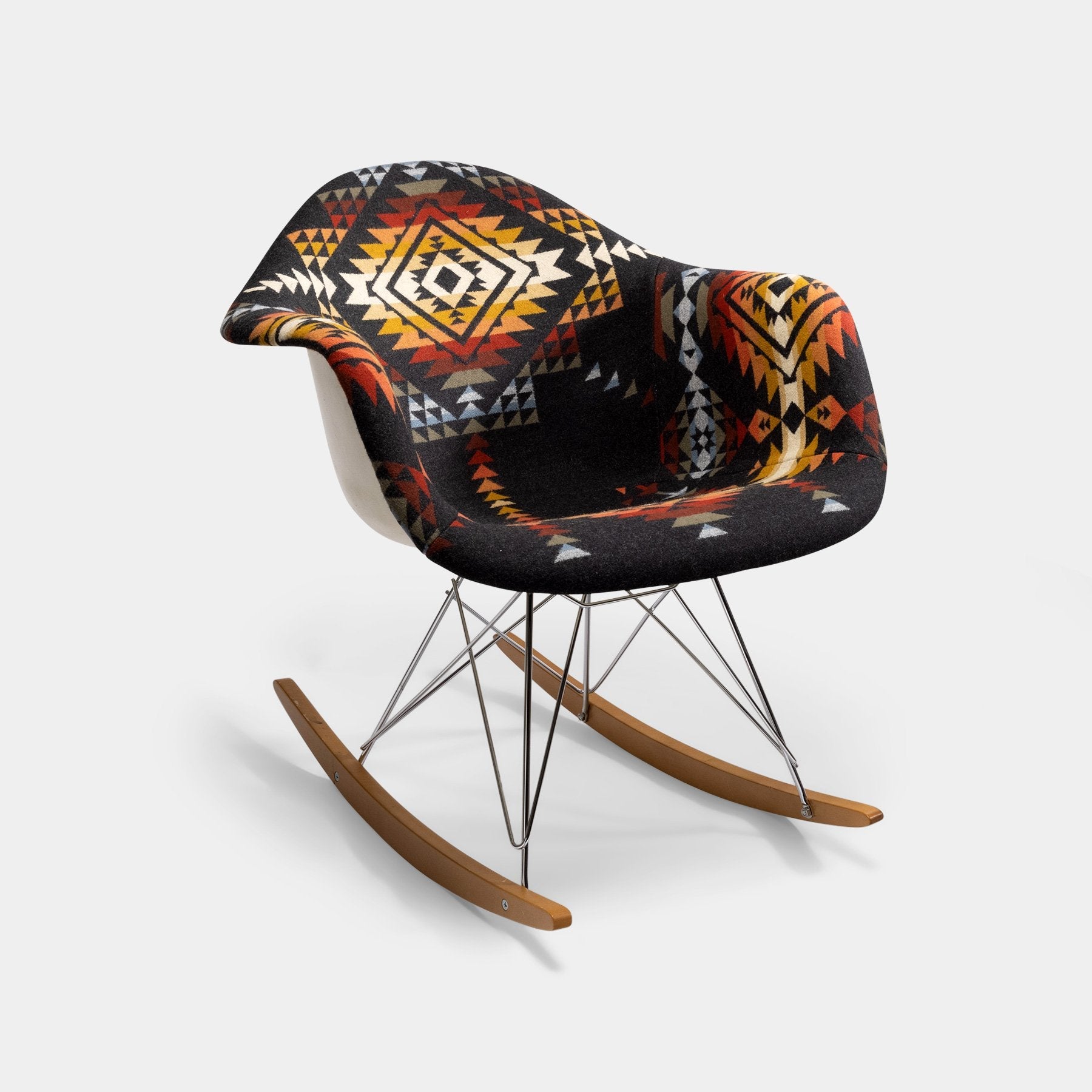 1960s Unique Pendleton Eames Rocking Chair