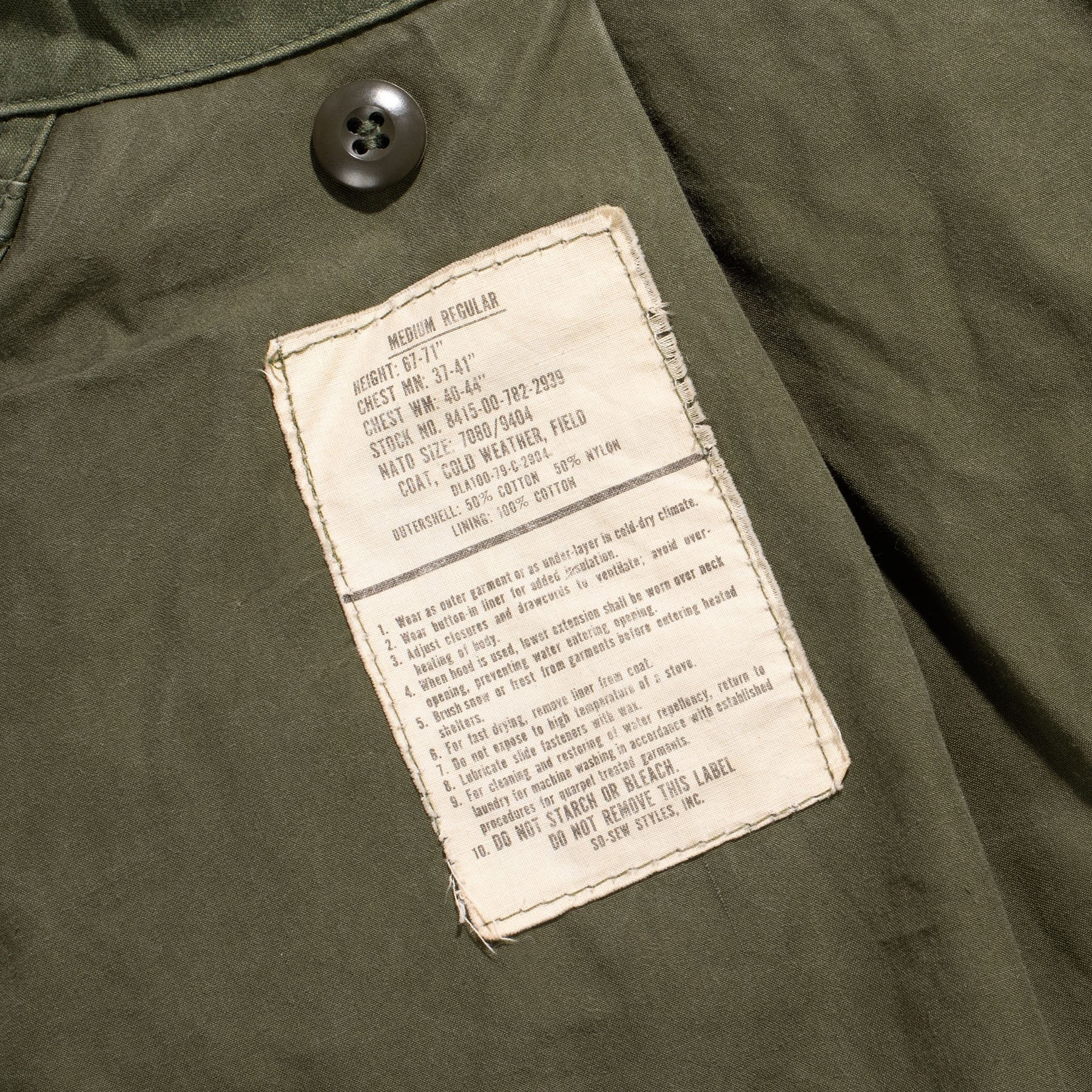 VINTAGE 1979 INSCOM M-65 FIELD JACKET