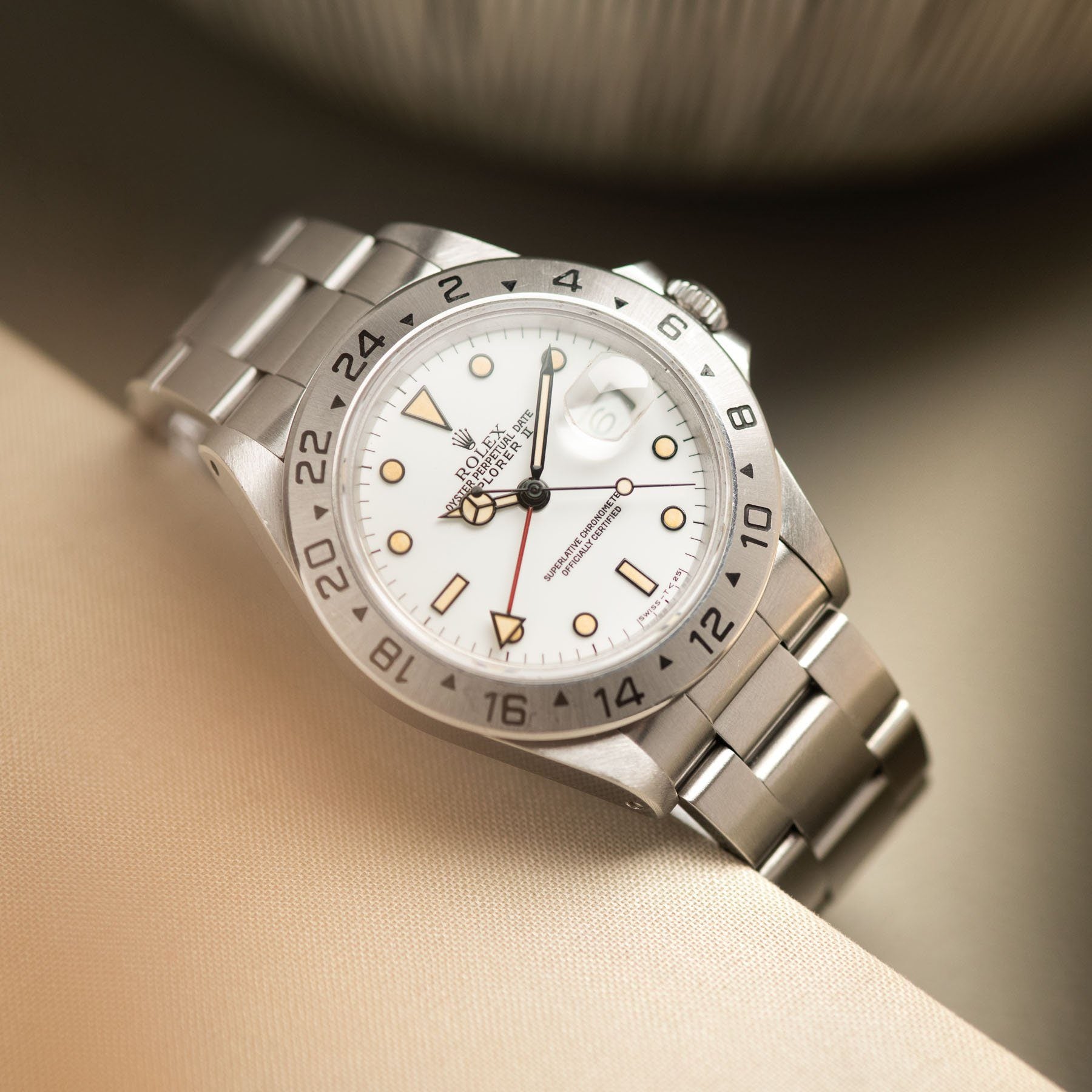 Rolex Explorer 2 White Dial 16570