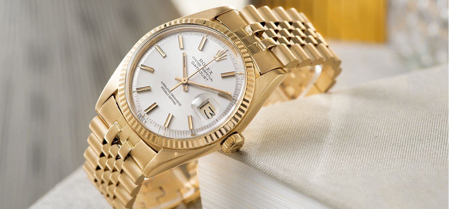 Rolex Datejust Yellow Gold 1601 Silver Dial