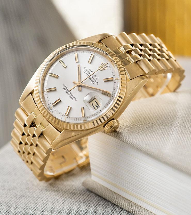 Rolex Datejust Yellow Gold 1601 Silver Dial