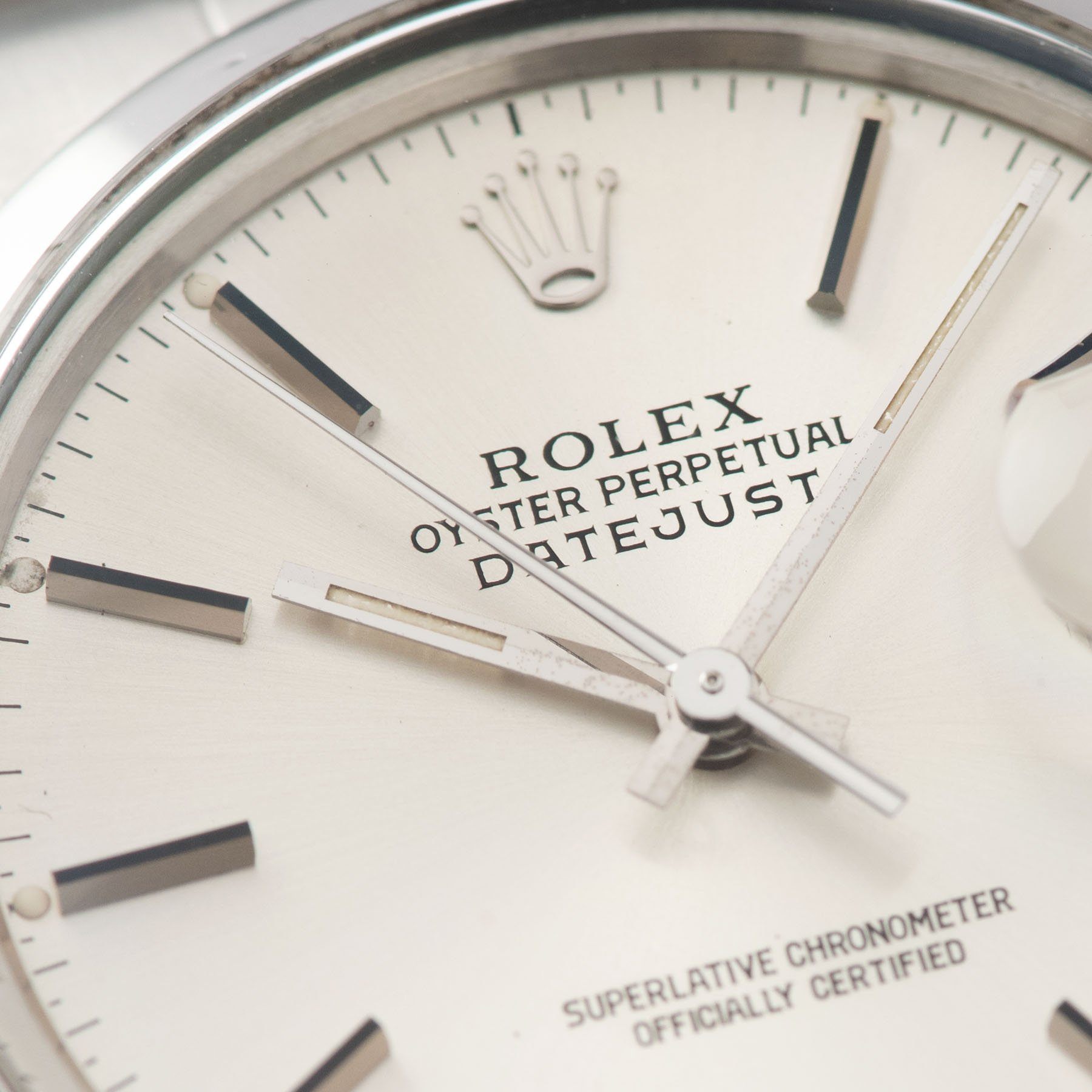 Rolex Datejust Reference 16000 Silver Soleil Dial