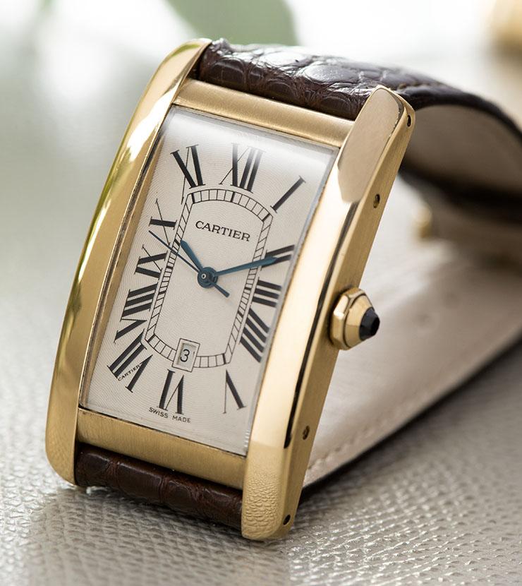 Cartier Tank Américaine Jumbo Yelow Gold ref 1740