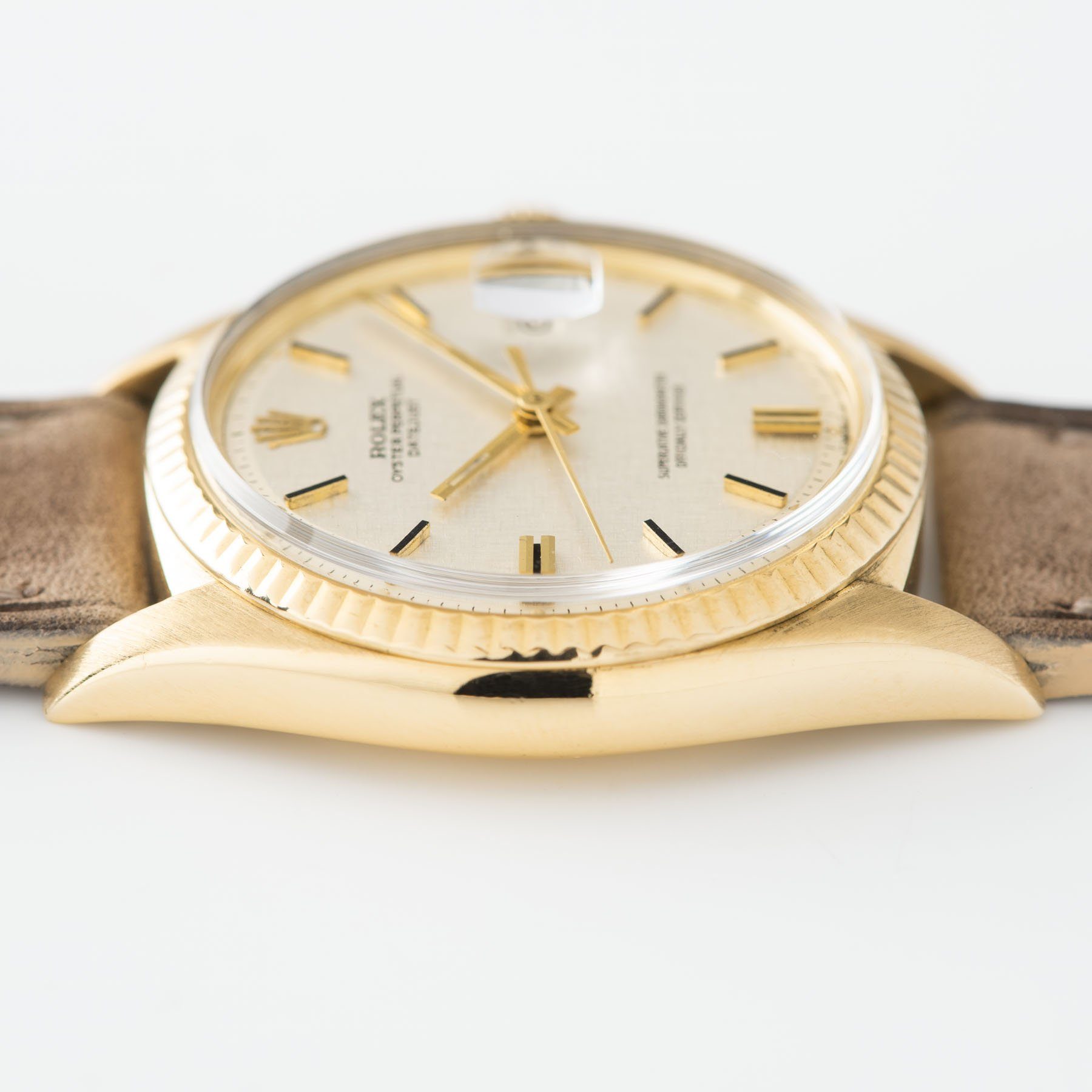 Rolex Datejust Yellow Gold 1601 Linen Dial