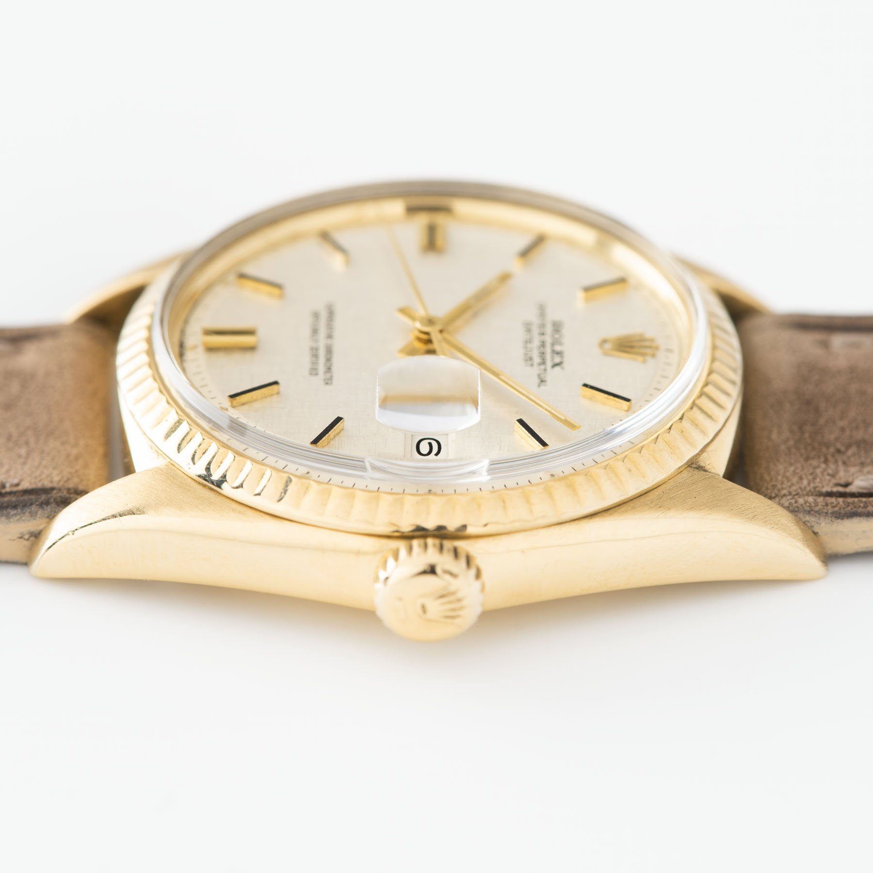 Rolex Datejust Yellow Gold 1601 Linen Dial