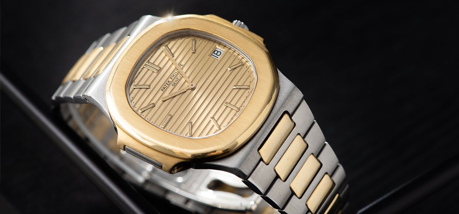 Patek Philippe Jumbo Nautilus Ref 3700 Steel and Gold with OG Paper