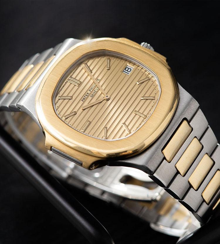 Patek Philippe Jumbo Nautilus Ref 3700 Steel and Gold with OG Paper