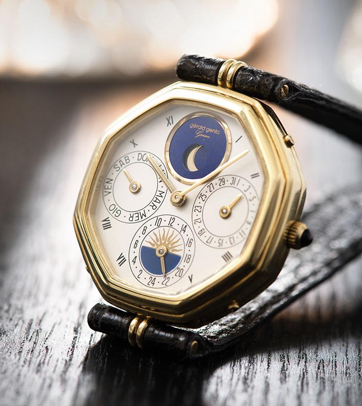 Gerald Genta “Succes“ Day Date Moon Phase Ref 2747