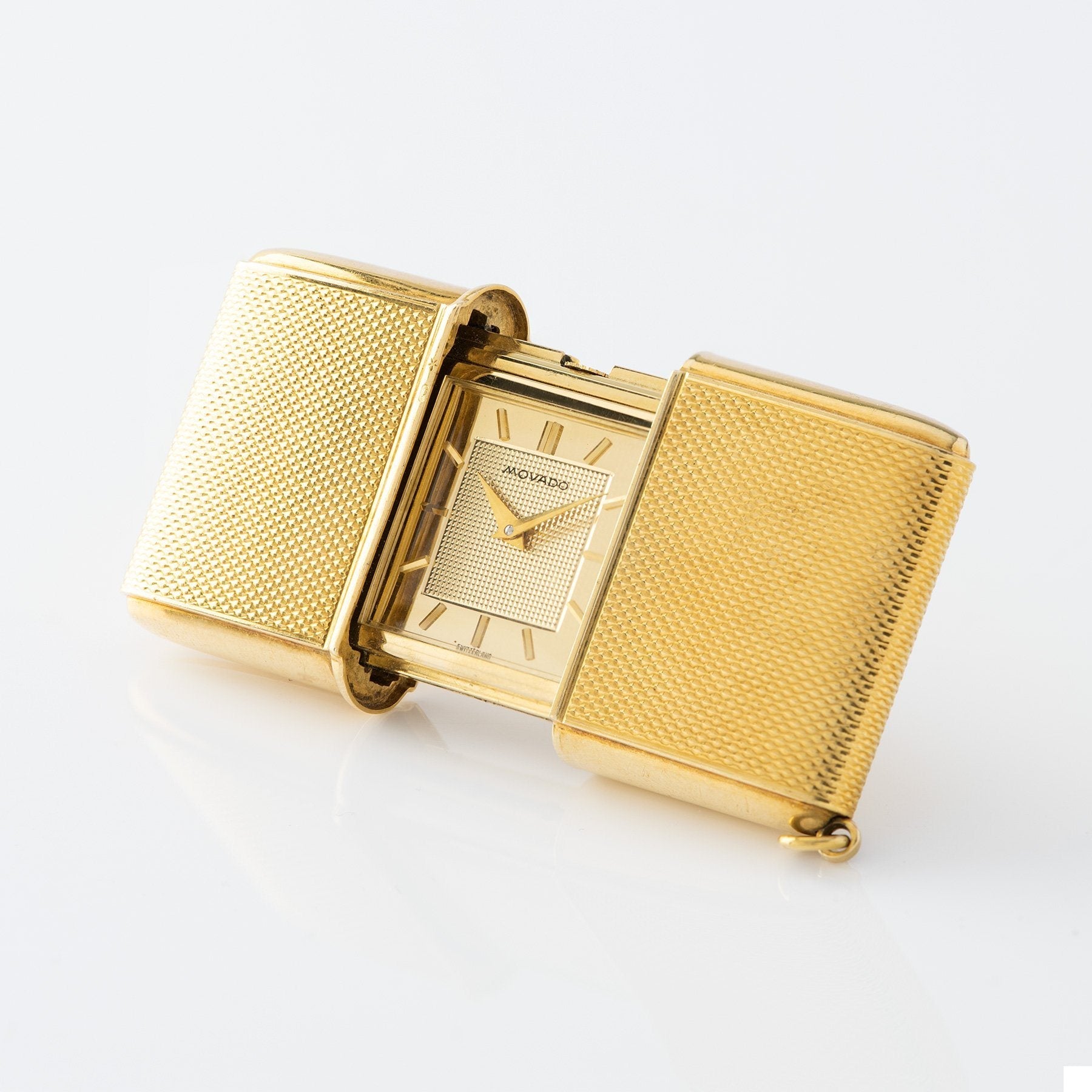 Movado Ermeto Pocket Watch 18kt Yellow Gold