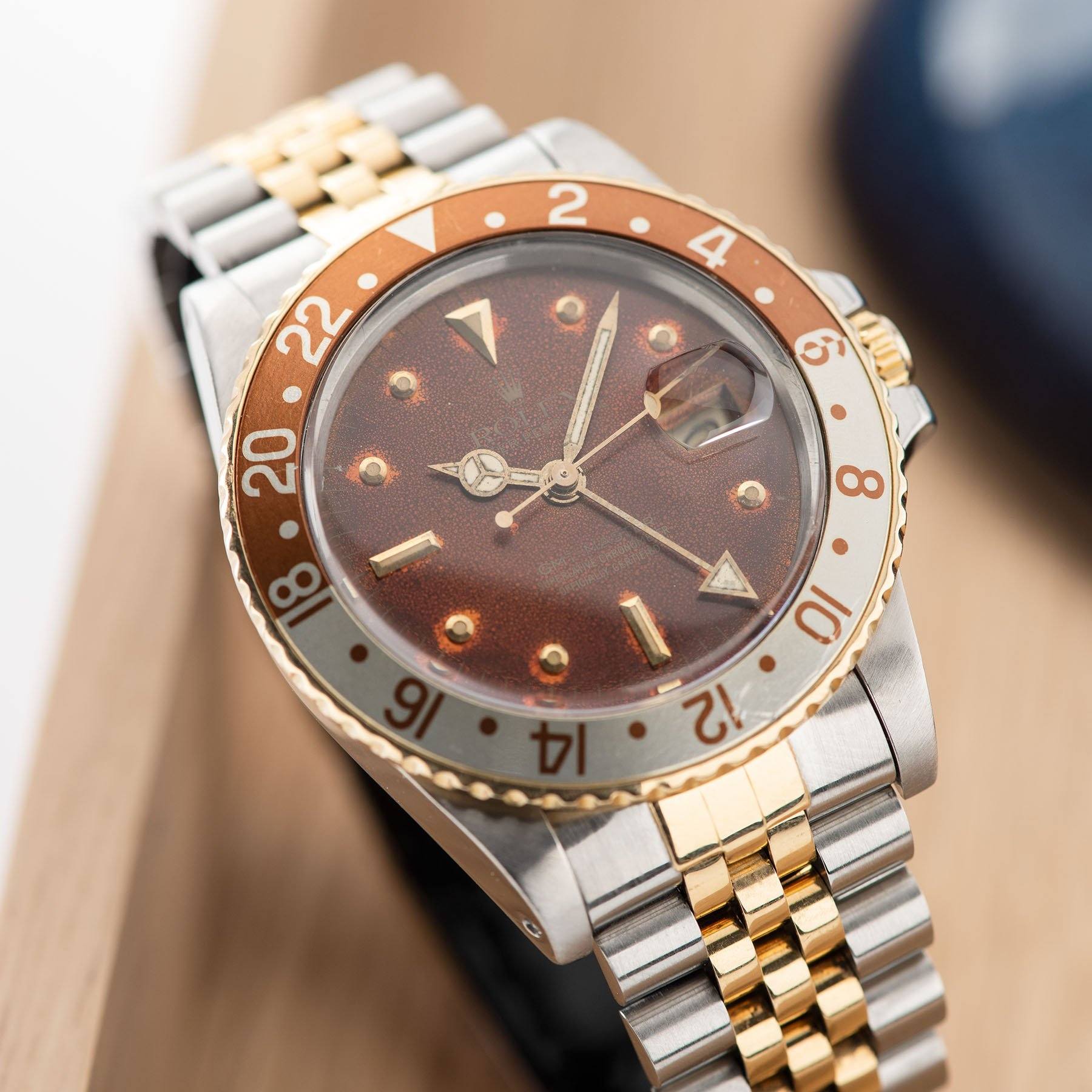 Rolex 16753 Nipple Dial Rootbeer GMT-Master