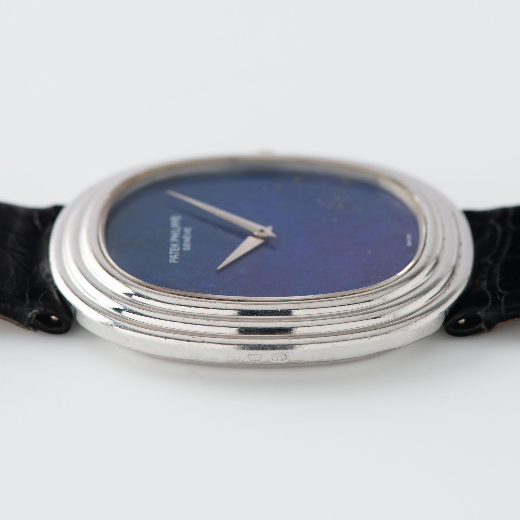 Patek Philippe Ellipse White Gold Lapis Dial Ref 3634