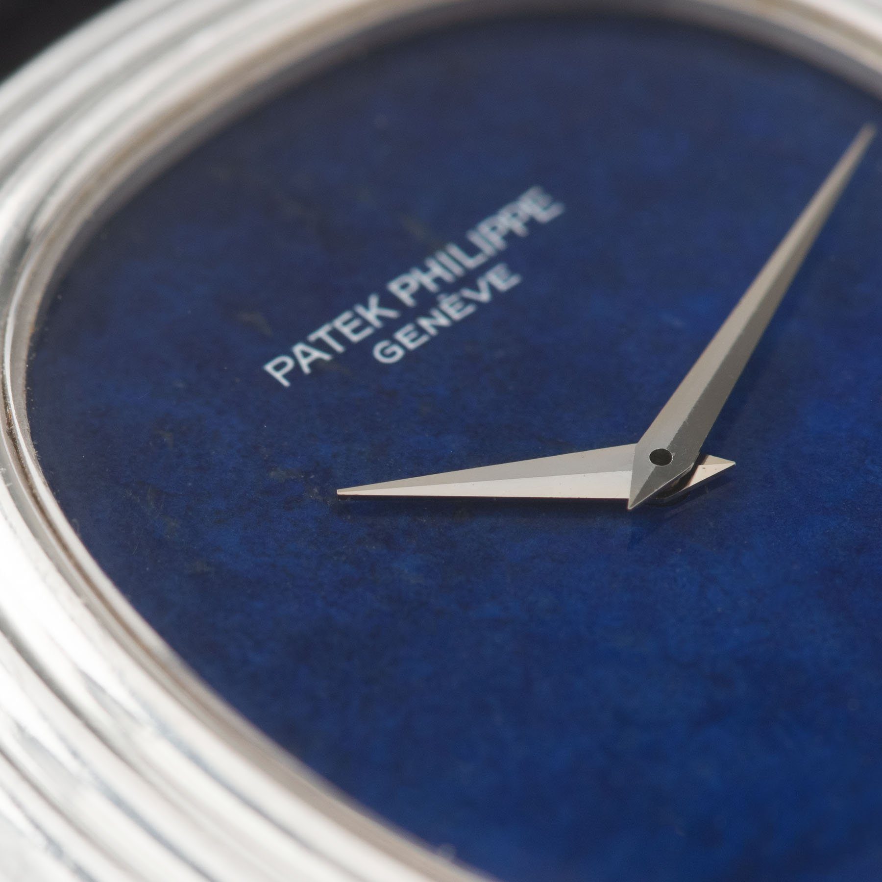 Patek Philippe Ellipse White Gold Lapis Dial Ref 3634