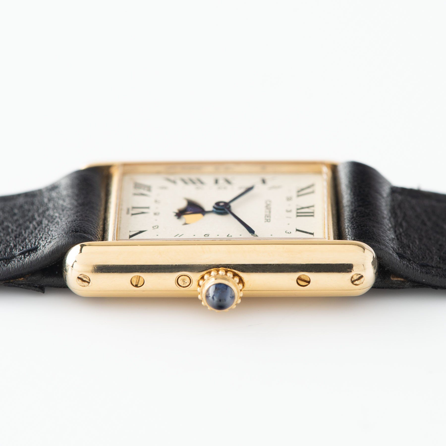 Cartier Tank with Moon Phase 18kt Yellow Gold