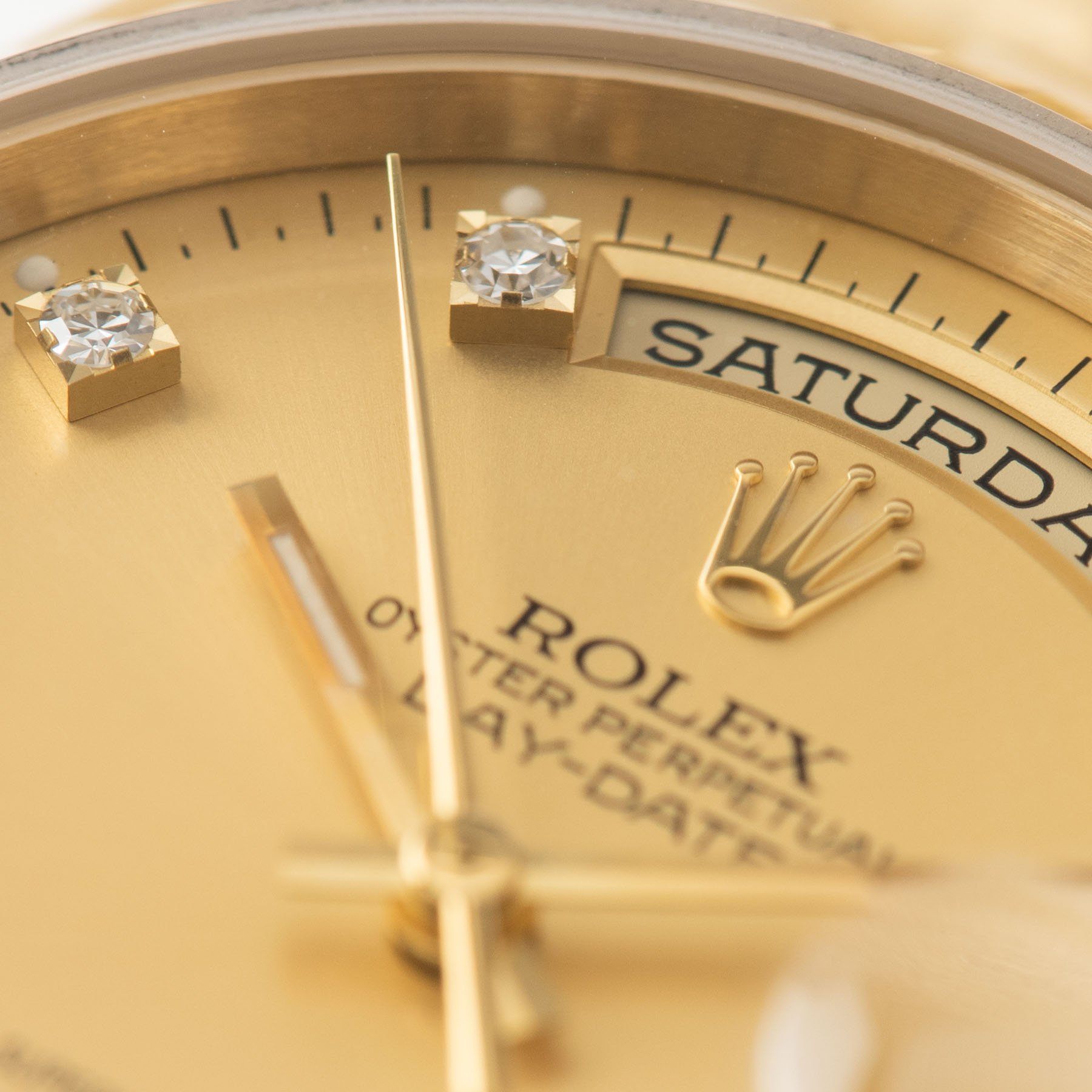 Rolex Day-Date Champagne Dial Diamond Hours 18238