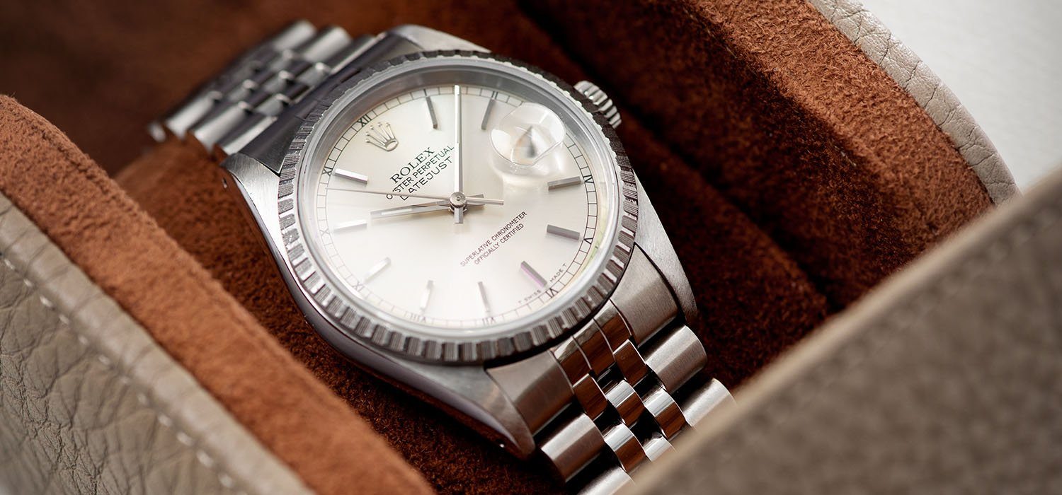 Rolex Datejust Silver Soleil Dial 16220