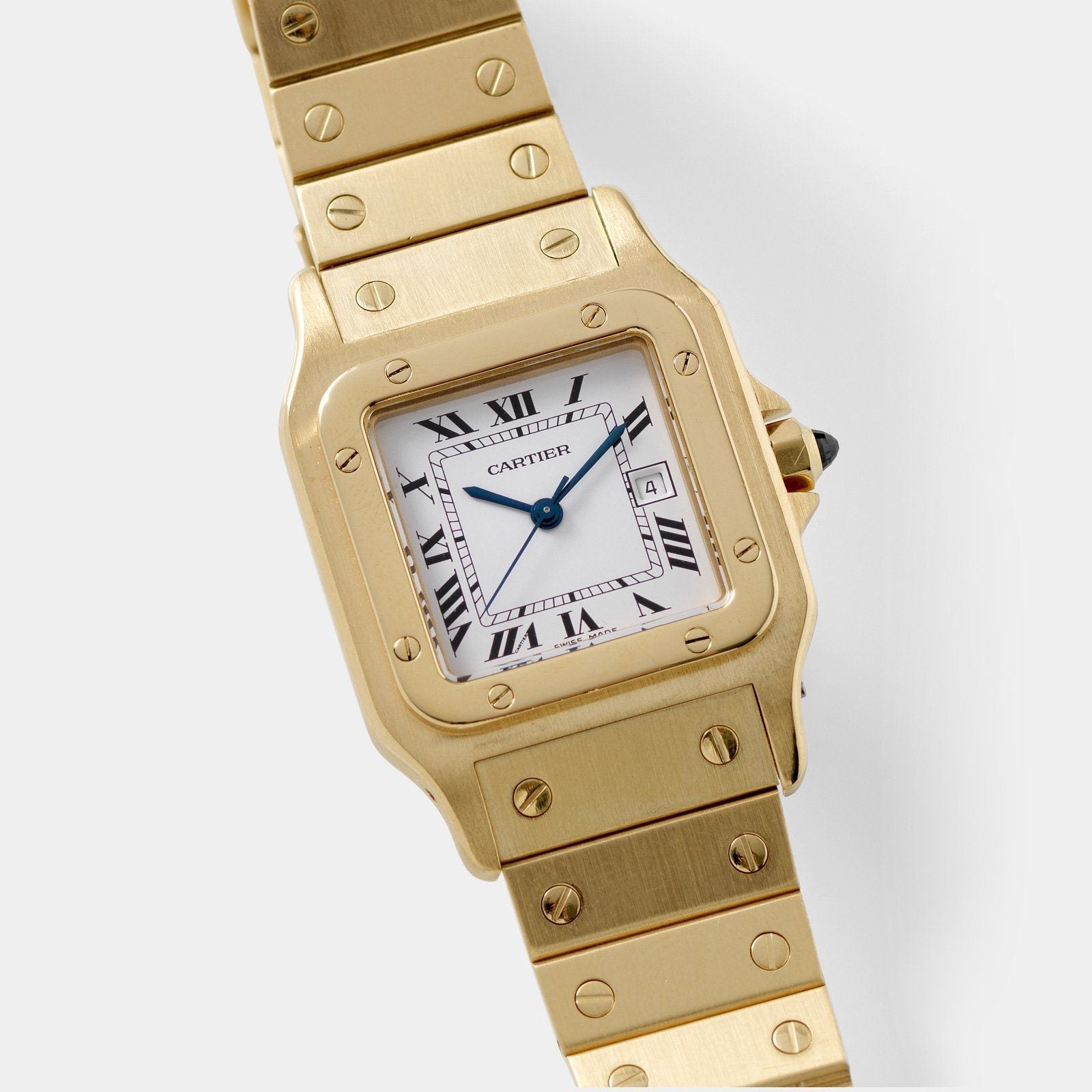 Cartier Santos 18kt Yellow Gold Box and Papers