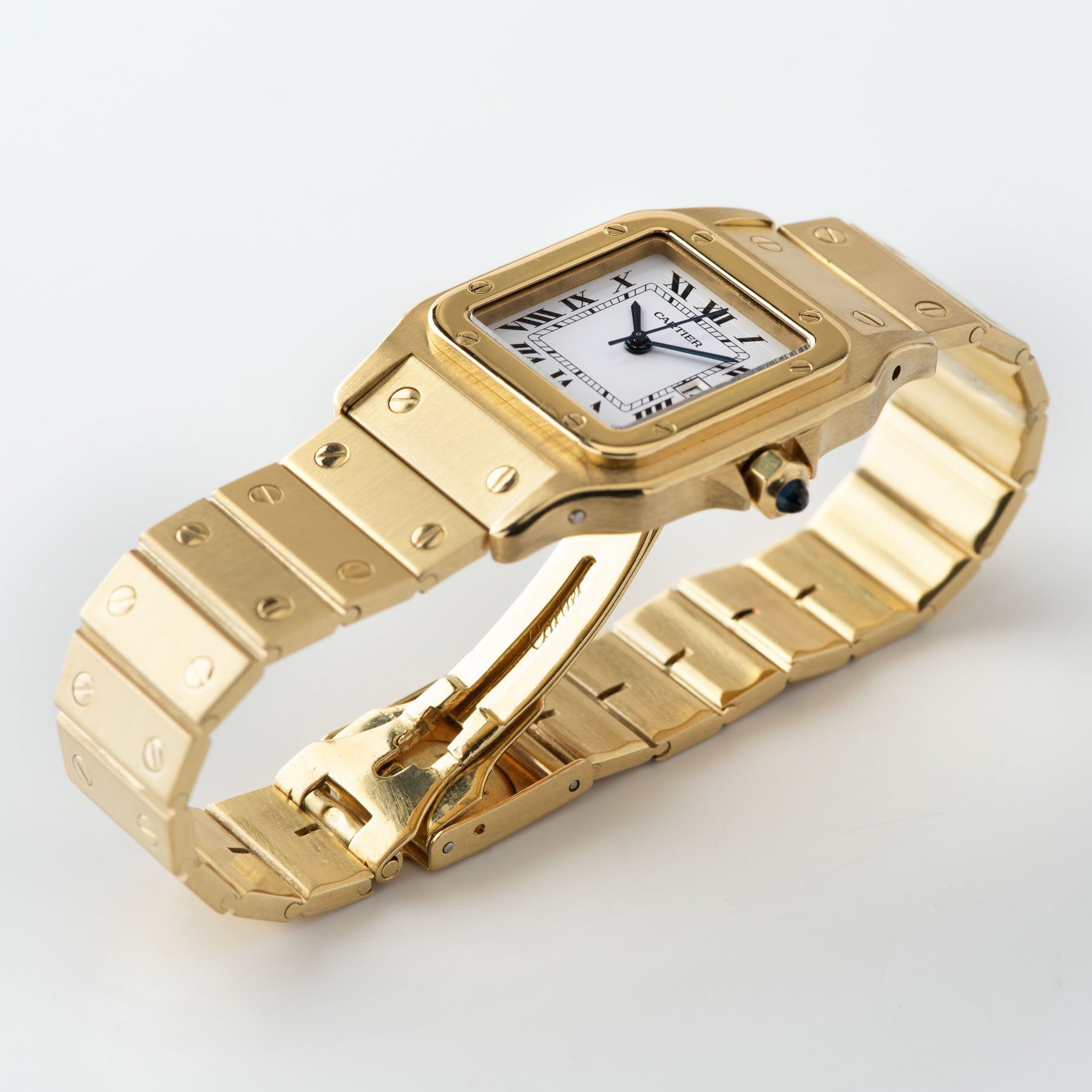 Cartier Santos 18kt Yellow Gold Box and Papers