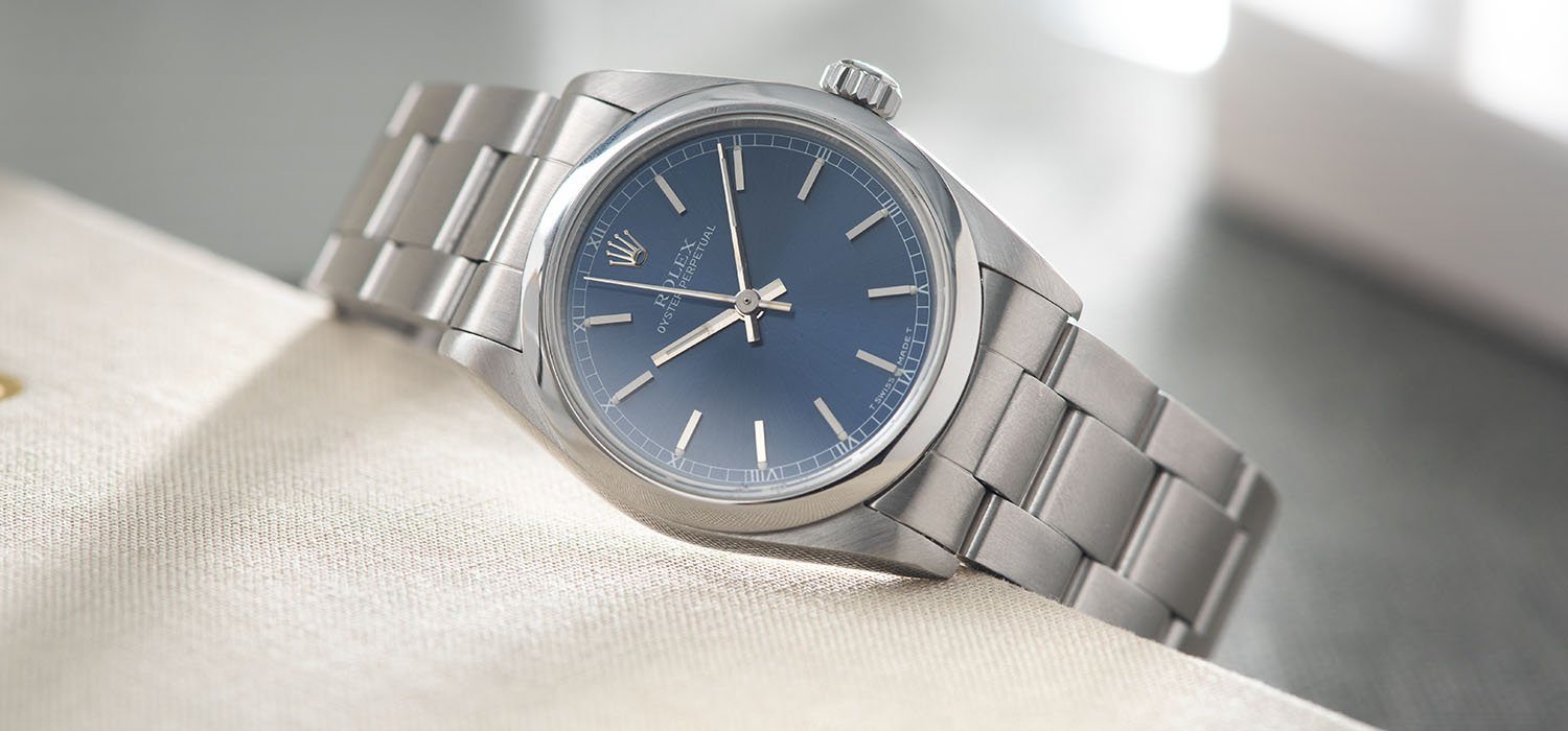 Rolex Oyster Perpetual 67480 Blue Dial 31mm