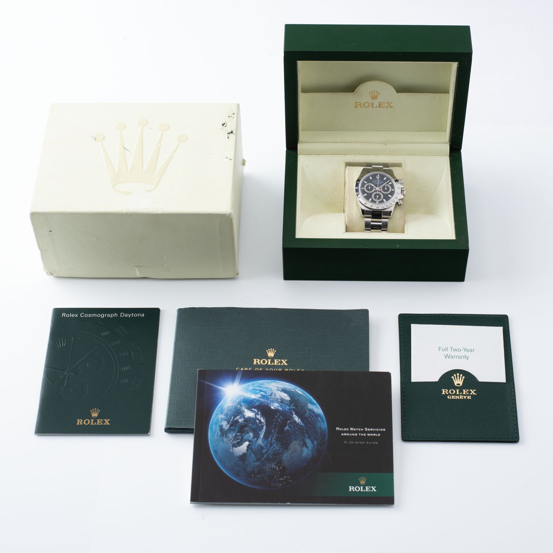 Rolex Daytona Steel 116520 Black Dial Box and Papers set