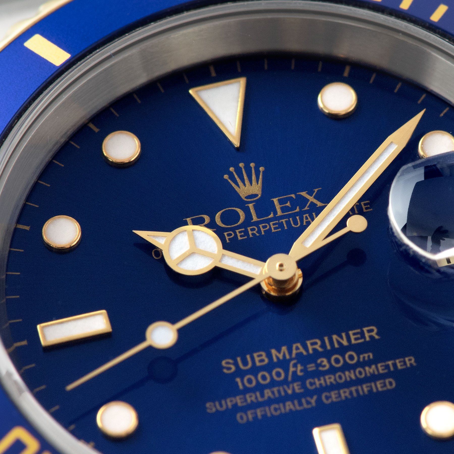 Rolex Submariner Date Blue Dial Two-Tone 16613