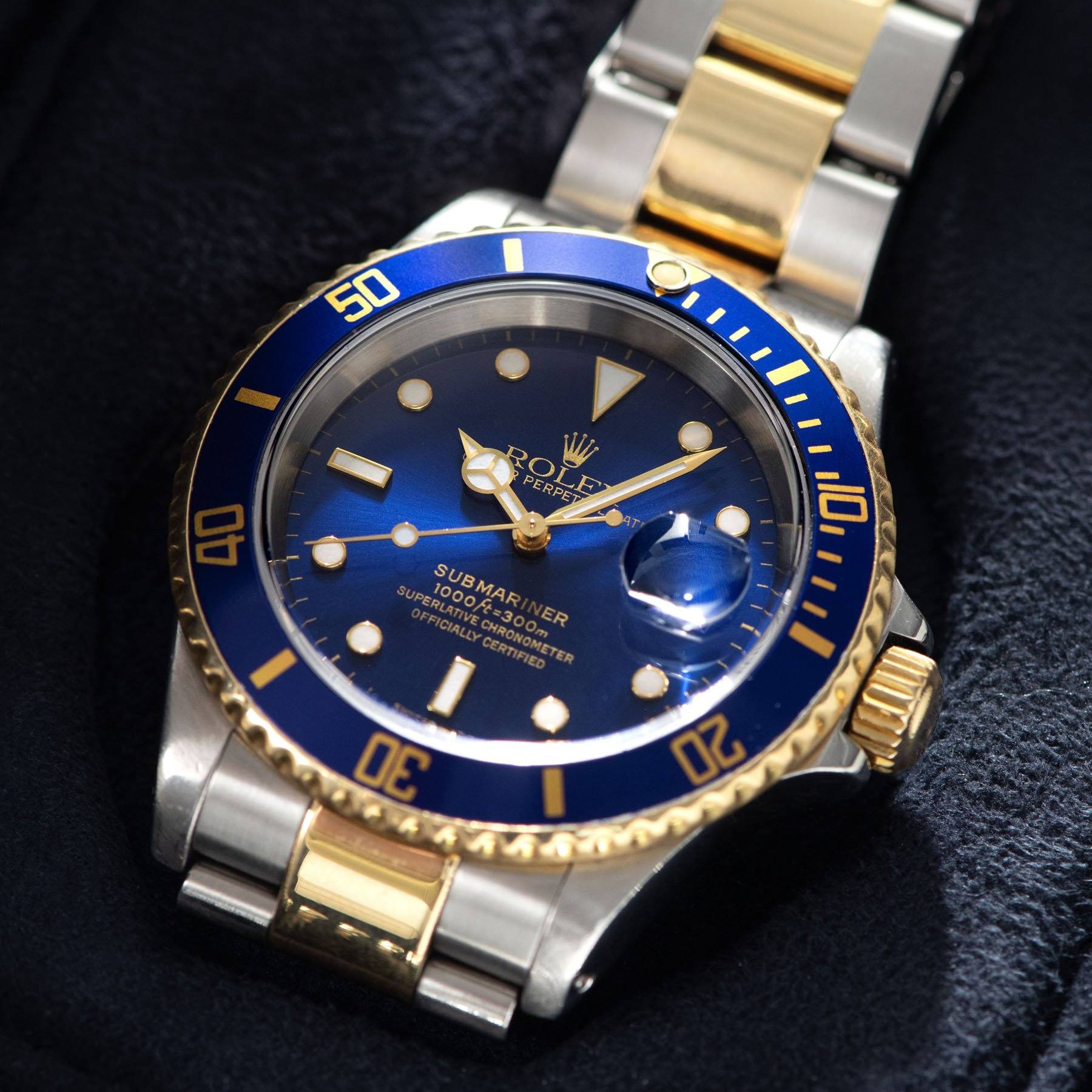 Rolex Submariner Date Blue Dial Two-Tone 16613