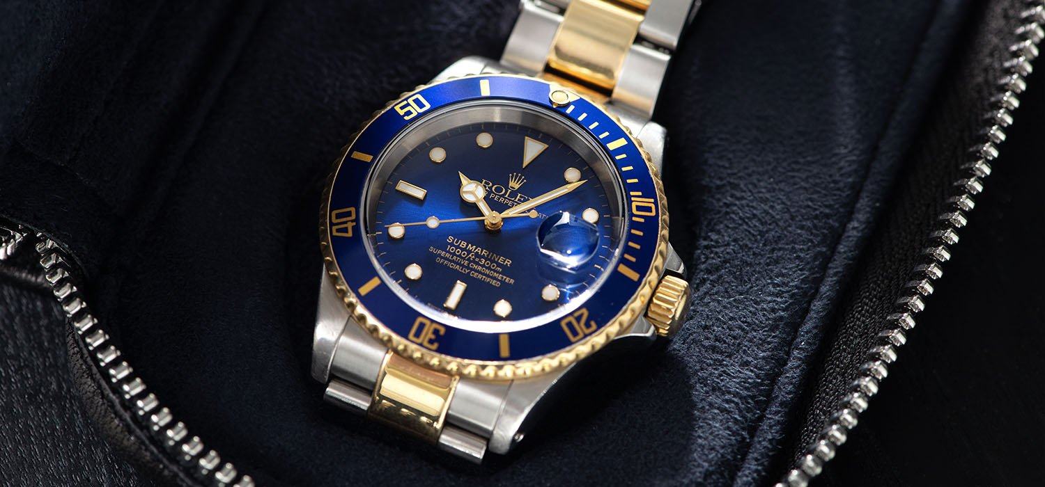 Rolex Submariner Date Blue Dial Two-Tone 16613