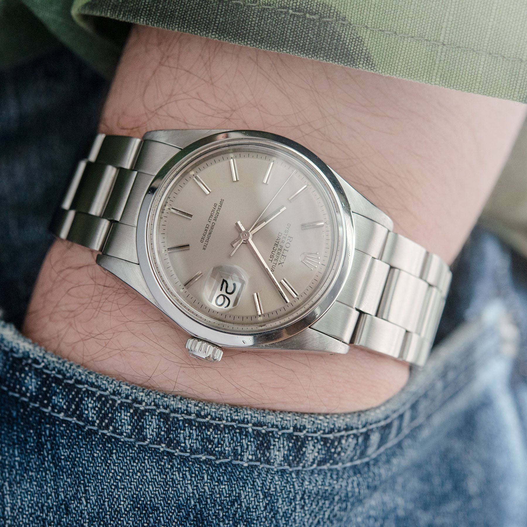Rolex Datejust Taupe Dial Reference 1600
