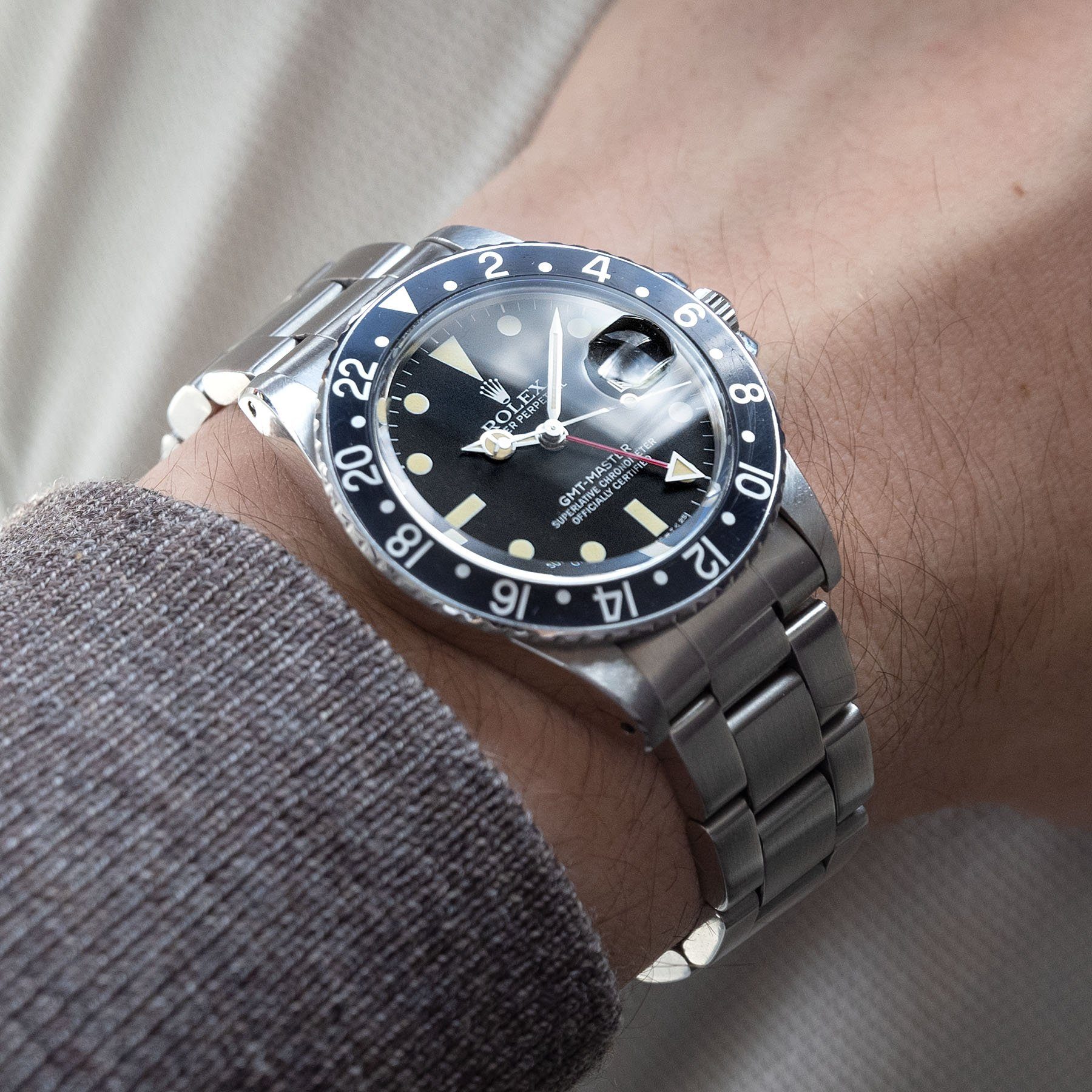 Rolex Gmt master 16750 matte dial with box & papers