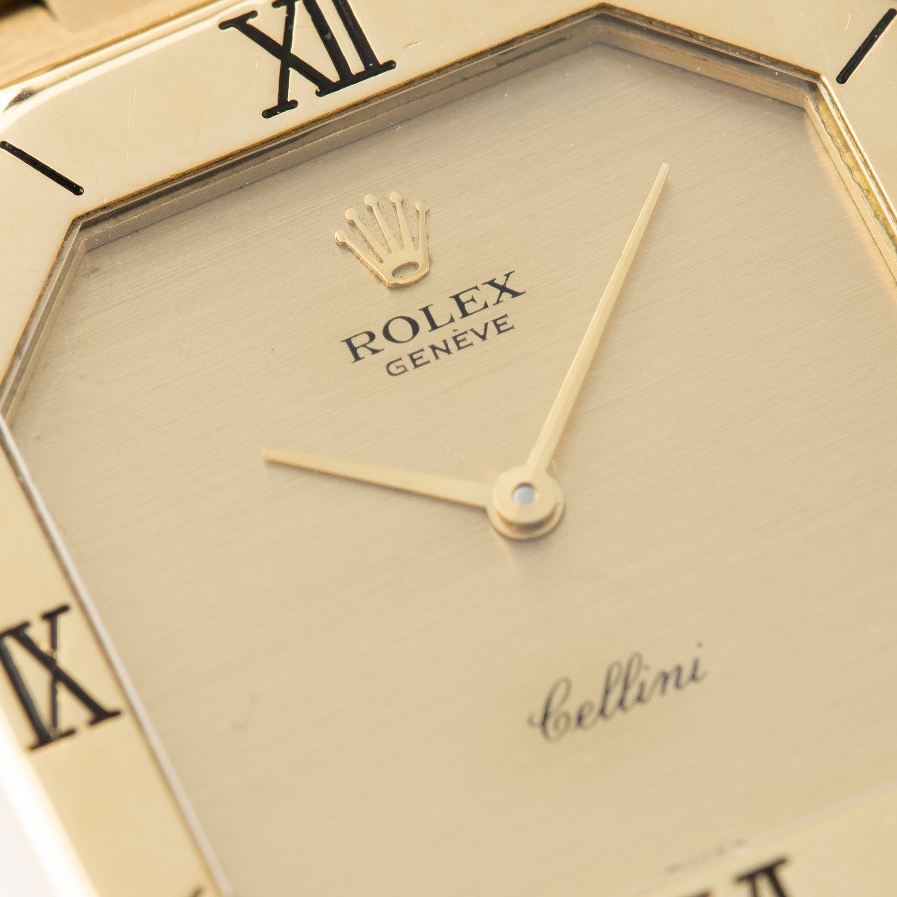 Rolex Cellini Yellow Gold Integrated Bracelet Reference 4350