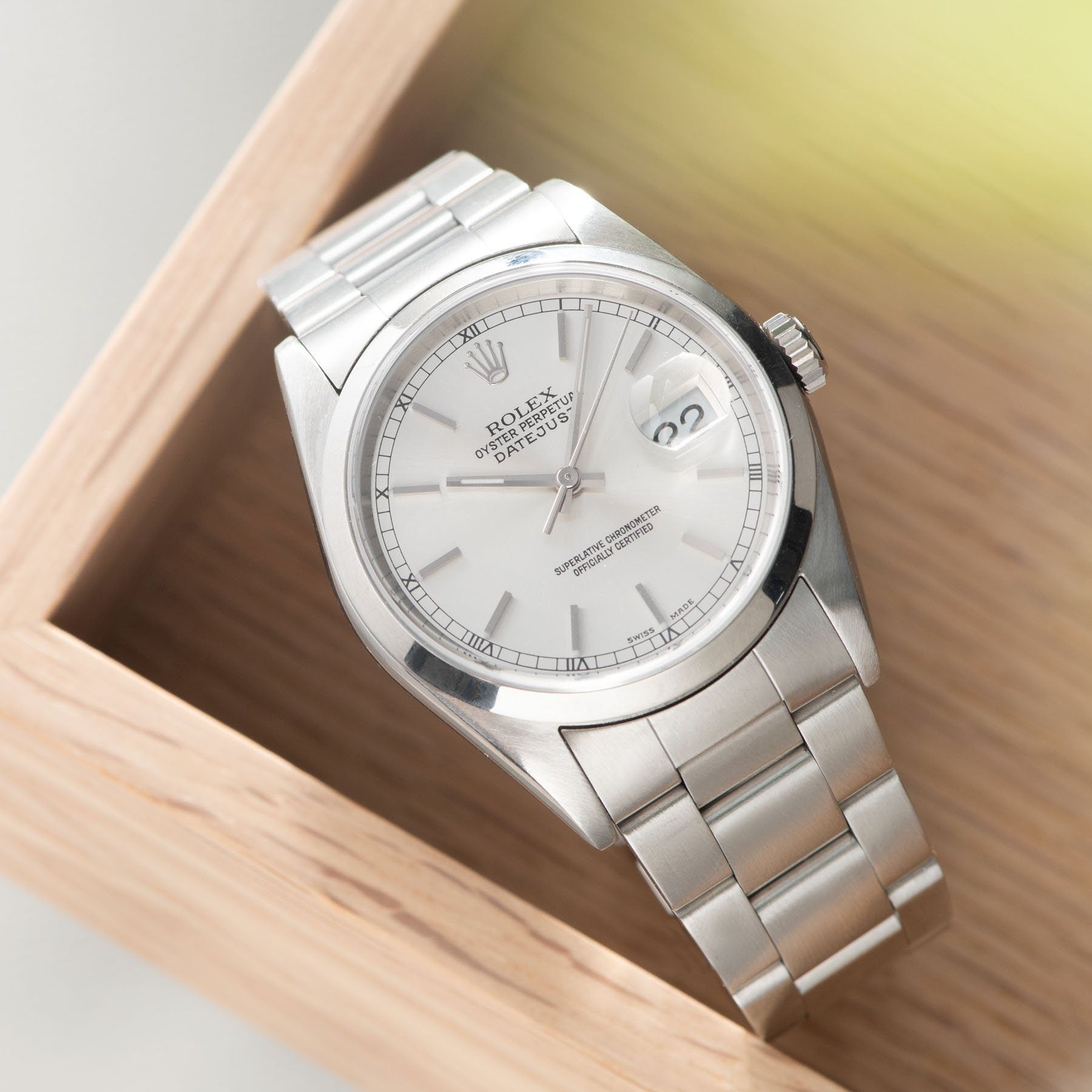 Rolex Datejust Silver Dial Reference 16200