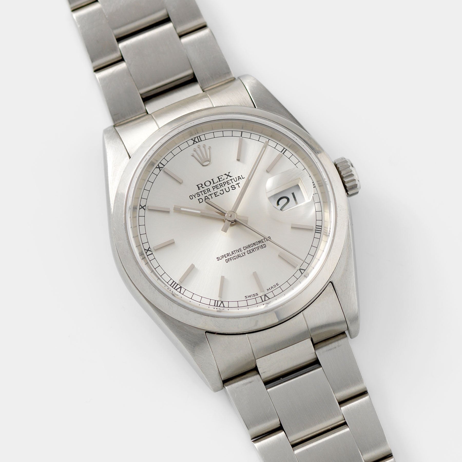 Rolex Datejust Silver Dial Reference 16200