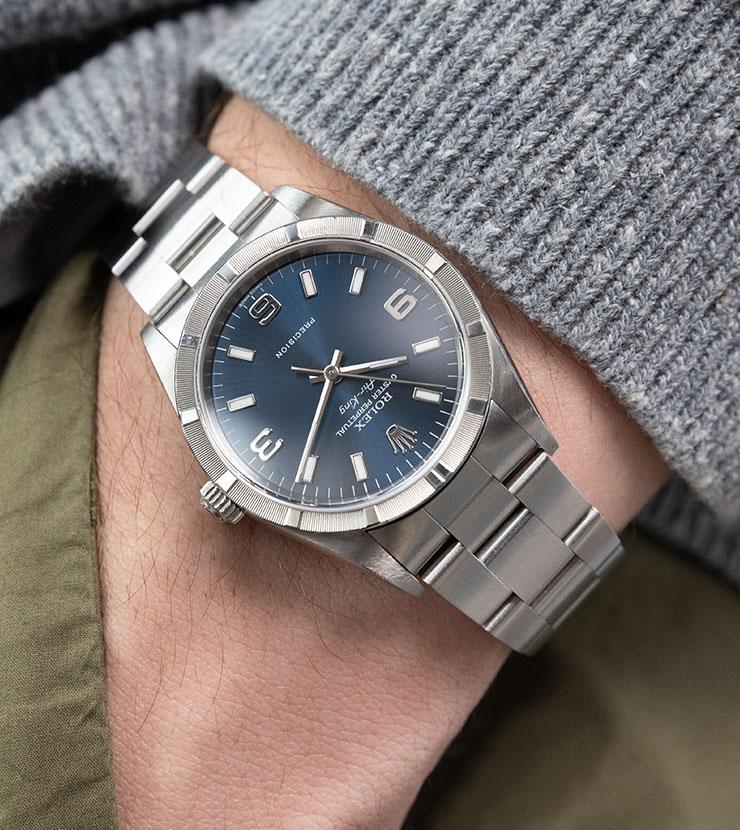 Rolex Air King Reference 14010 Blue Explorer Dial