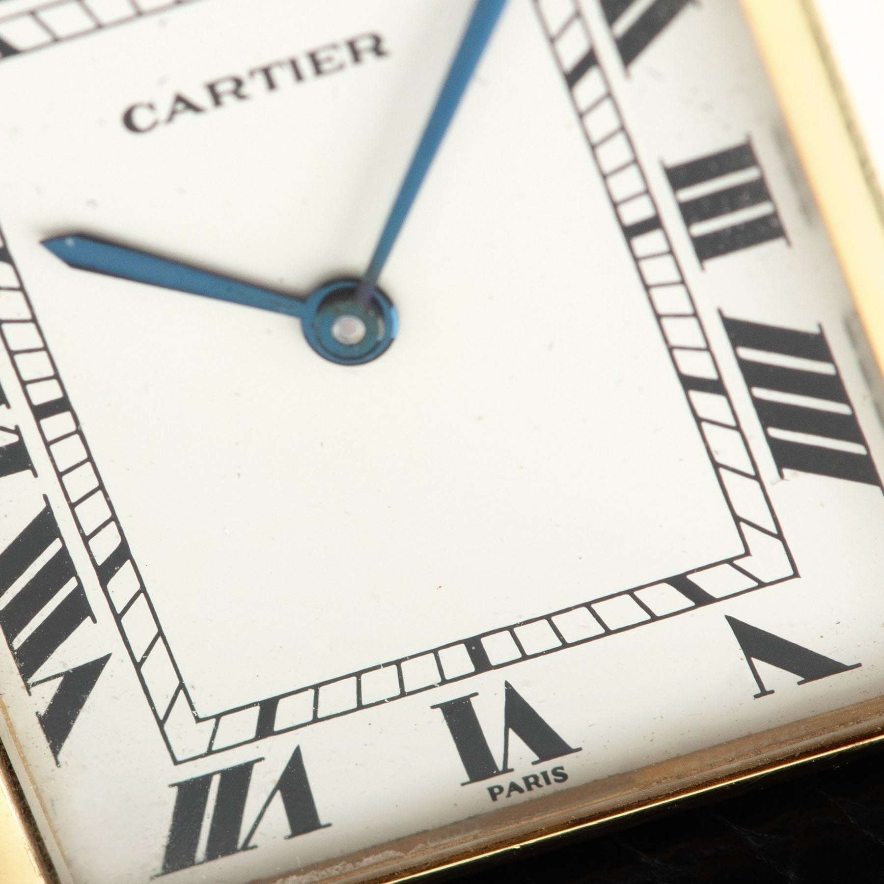 Cartier Jumbo Tank Automatique 18k Yellow Gold 1970s