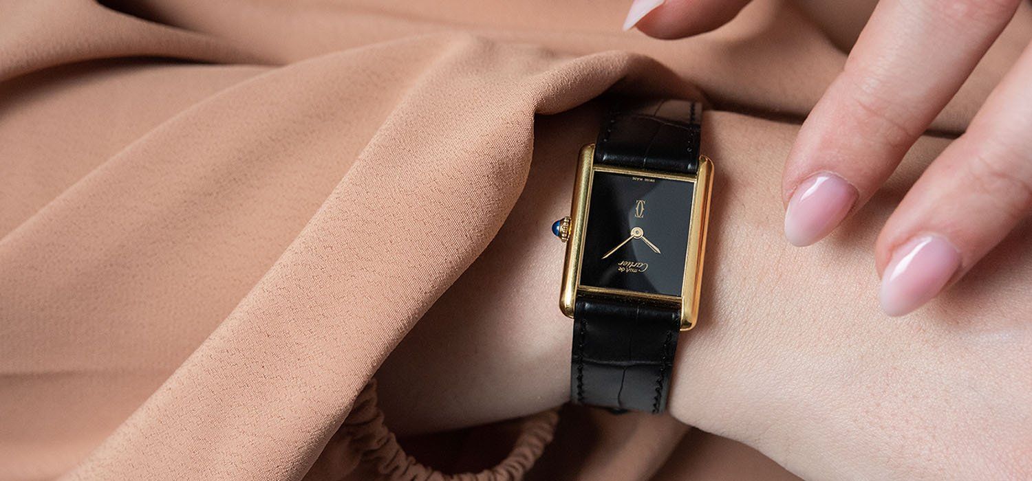 Must de Cartier Tank Onyx Style Dial