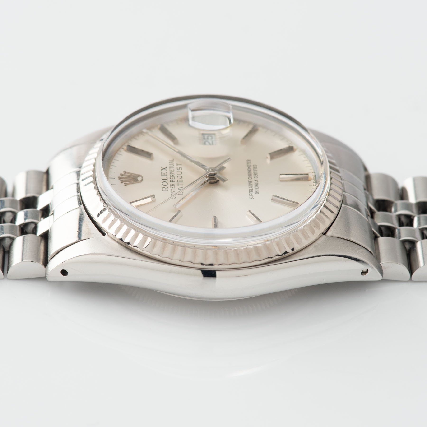 Rolex Datejust Reference 16014 Silver Dial