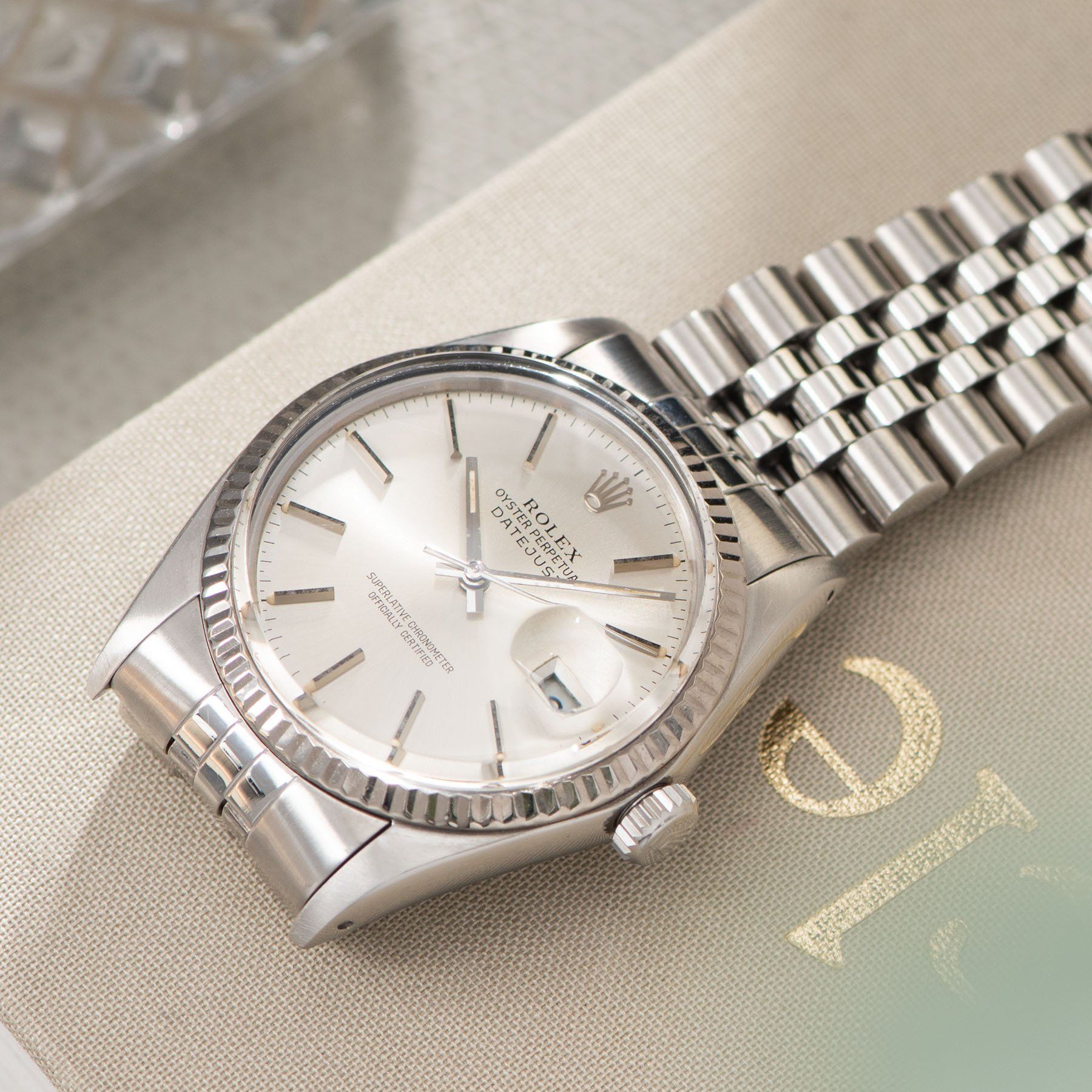 Rolex Datejust Reference 16014 Silver Dial