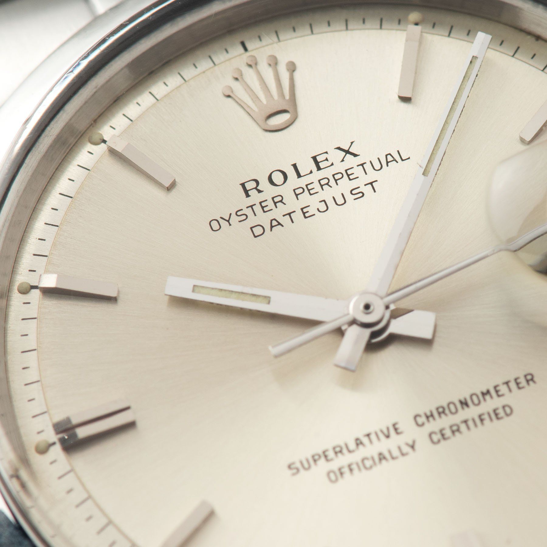 Rolex Datejust Silver Soleil Dial 1600