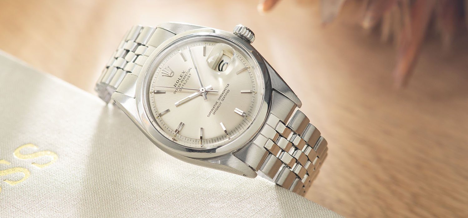 Rolex Datejust Silver Soleil Dial 1600