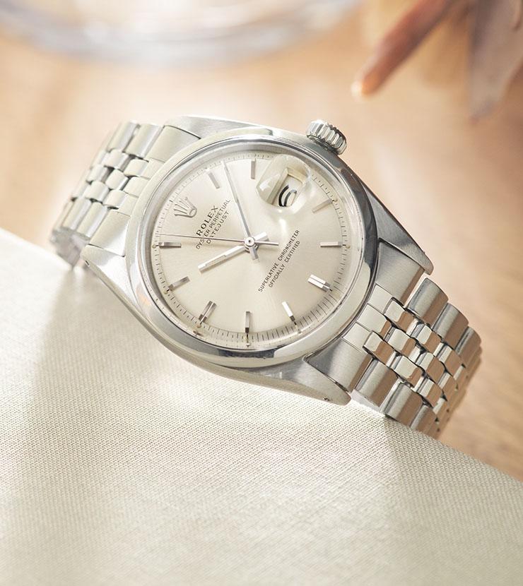 Rolex Datejust Silver Soleil Dial 1600