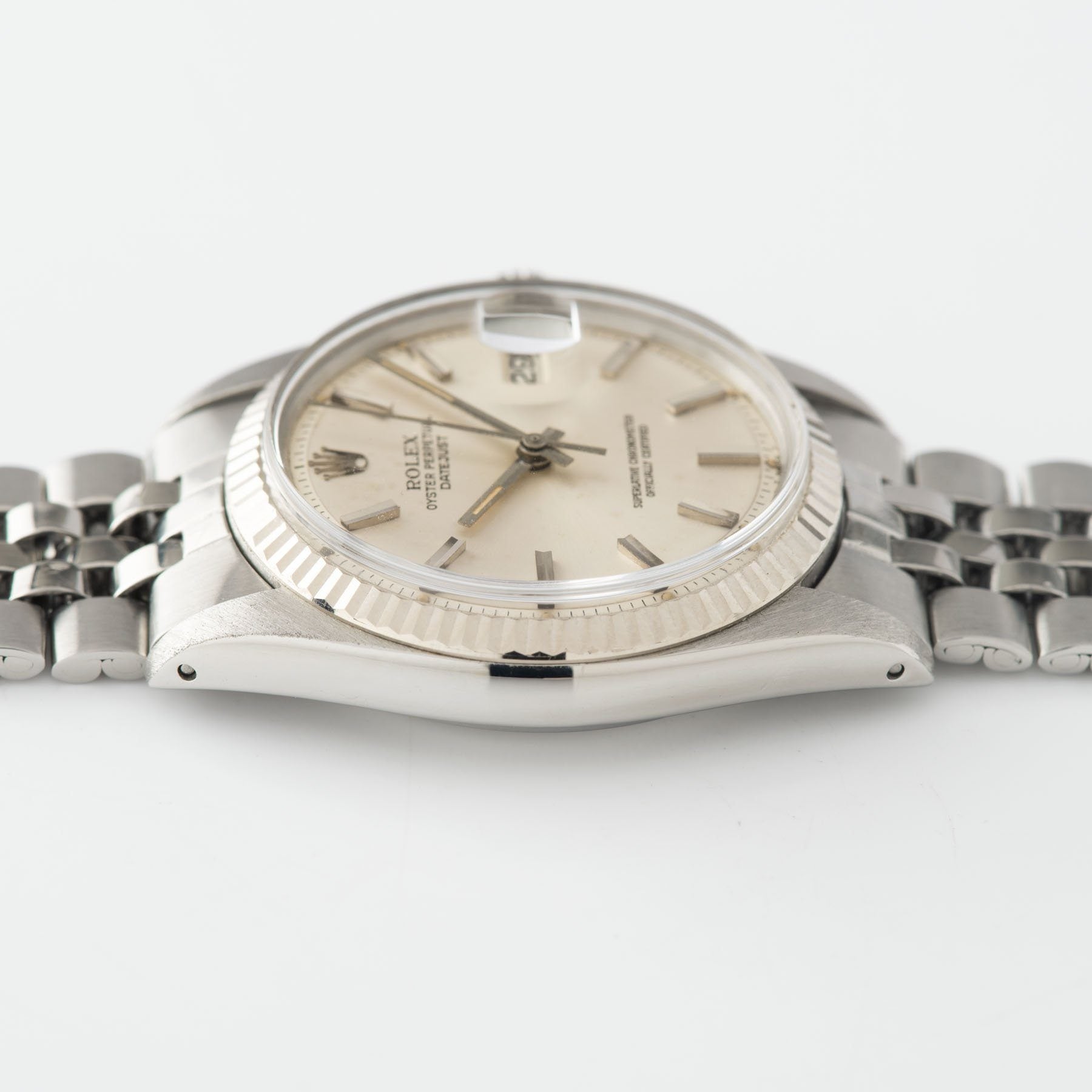 Rolex Datejust Reference 1601 Silver Dial