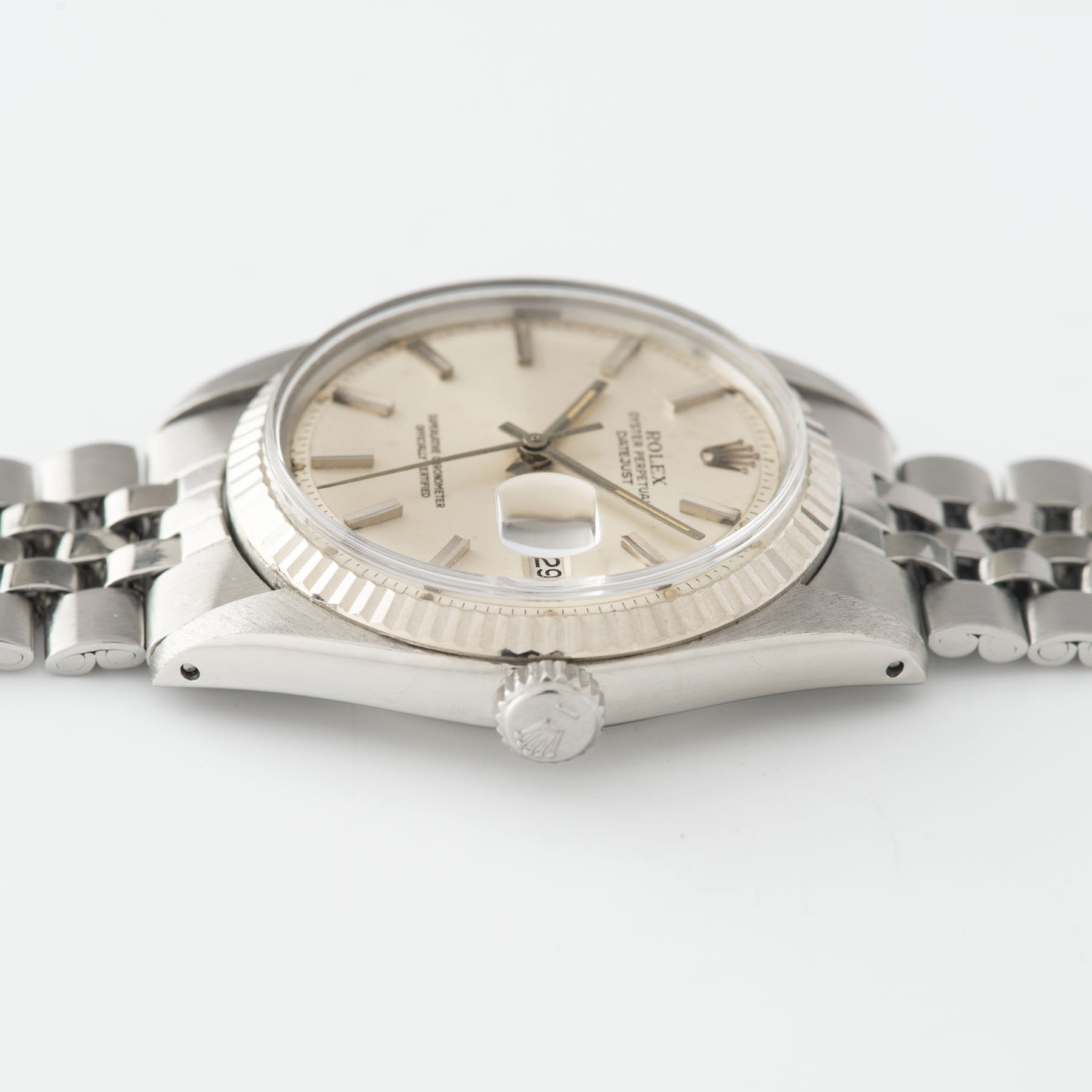 Rolex Datejust Reference 1601 Silver Dial