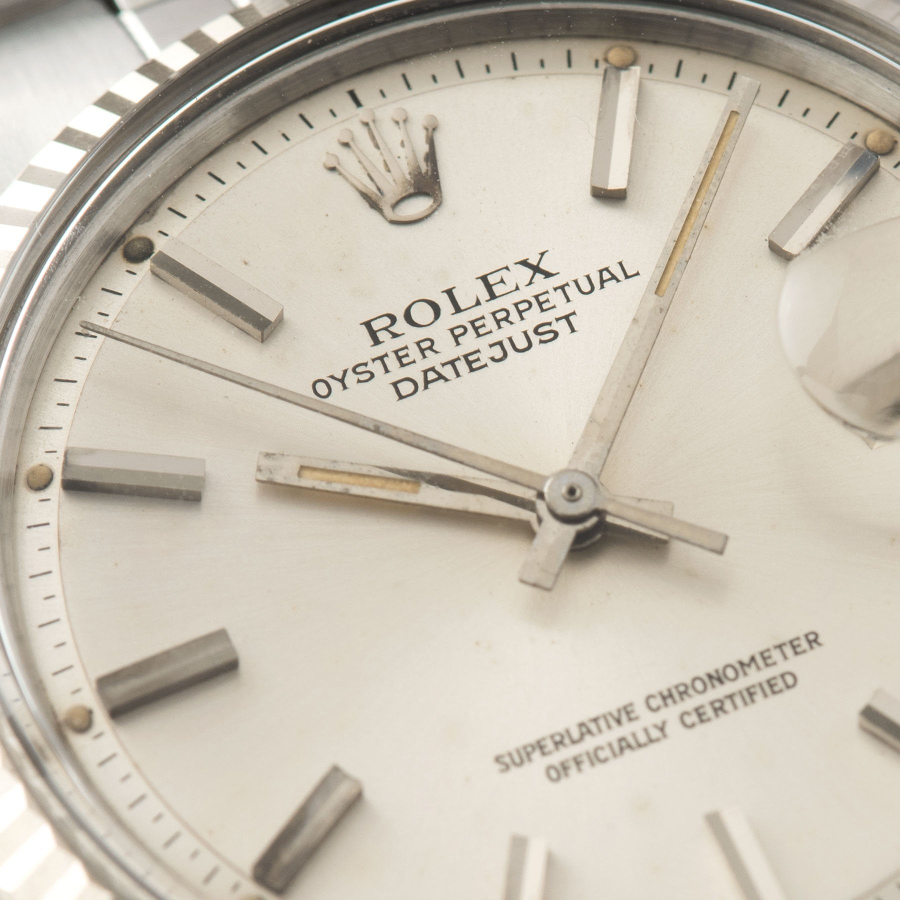 Rolex Datejust Reference 1601 Silver Dial