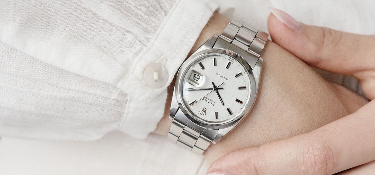 Rolex Oysterdate 6694 Silver Dial