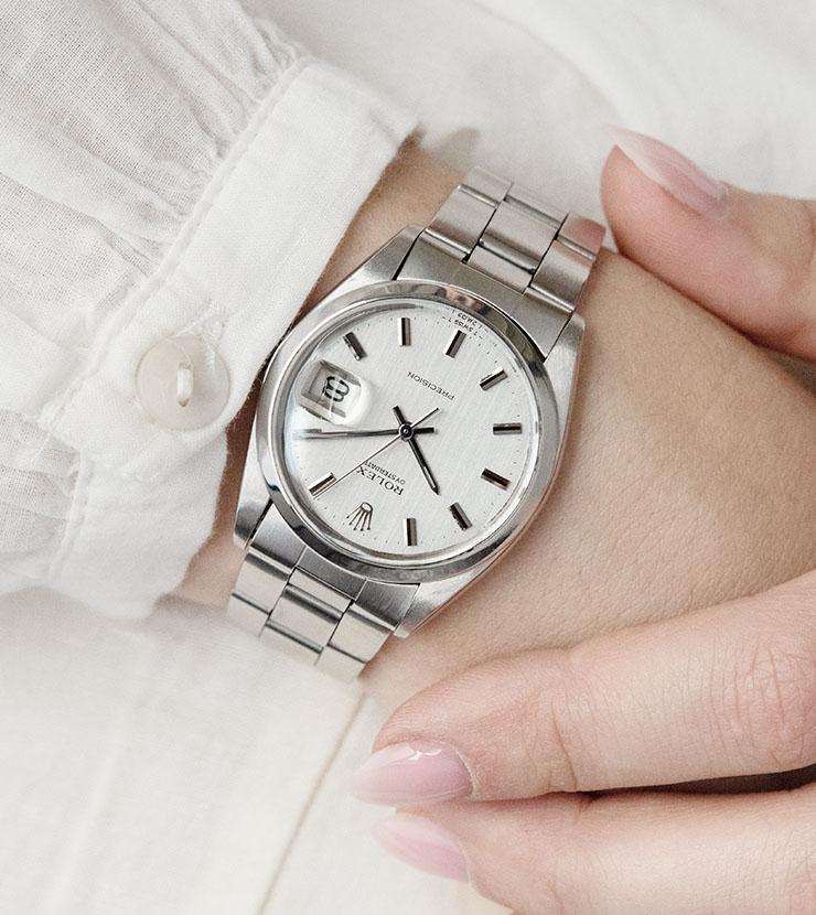 Rolex Oysterdate 6694 Silver Dial