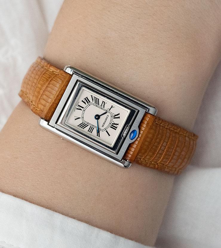 Cartier Tank Basculante Steel 2386